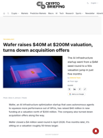 Wafer raises $40M at $200M valuation, turns down acquisition offers