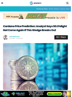 Cardano Price Prediction: Analyst Says $0.8 Might Not Come Again If This Wedge Breaks Out