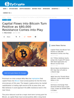 Capital Flows into Bitcoin Turn Positive as $80,000 Resistance Comes into Play ⋆ ZyCrypto