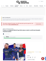 France vs England World Cup third-place match confirmed despite misinformation
