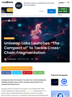  Uniswap's new initiative aims to address cross-chain fragmentation, potentially impacting cryptocurrency prices.