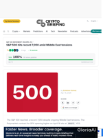 S&P 500 hits record 7,050 amid Middle East tensions