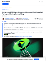 Ethereum ETFs Black Monday Bears No Impact On ETH Price