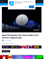 Signal That Sparked 100% Litecoin Rally In 2017 Has Been Triggered Again | Bitcoinist.com