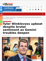 Tyler Winklevoss upbeat despite brutal sentiment as Gemini troubles deepen - The Crypto News Wire