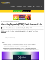 Interesting Dogecoin (DOGE) Predictions as of Late