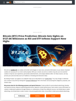 Bitcoin (BTC) Price Prediction: Bitcoin Sets Sights on $127.6K Milestone as RSI and ETF Inflows Support New Highs - Brave New Coin