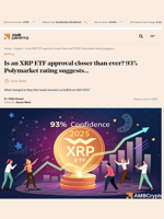 Is an XRP ETF approval closer than ever? 93% Polymarket rating suggests... - AMBCrypto