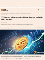 AXS surges 36% to reclaim $2.60 – But can bulls flip THIS hurdle? - AMBCrypto