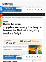 How to use cryptocurrency to buy a home in Dubai (legally and safely) - The Crypto News Wire