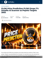 FLOKI Price Prediction: FLOKI Drops 7% Despite AI Scanner as Pepeto Targets 200x - TechBullion