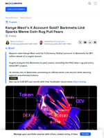 Kanye West Denies Barkmeta Ties Amid Meme Coin Controversy