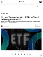 Crypto Treasuries Meet ETFs in Novel Offering Before SEC - Decrypt