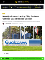New Qualcomm Laptop Chip Enables Cellular-Based Device Control - CoinCentral