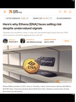 Here's why Ethena [ENA] faces selling risk despite undervalued signals - AMBCrypto
