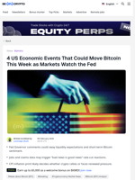Bitcoin Investors Should Watch These US Economic Signals