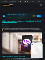 MATIC Price Prediction: Dead Money or Coiled Spring? The $0.31 Line Decides Everything - Blockchain.News