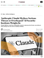 Anthropic Claude Mythos: Serious Threat or Overhyped? AI Security Institute Weighs In - Decrypt