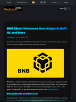 BNB Chain Welcomes New dApps in DeFi, AI, and More - Blockchain.News