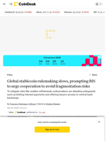 Global stablecoin rules slow down as BIS urges cooperation to avoid fragmentation risks