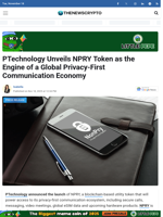 PTechnology Unveils NPRY Token as the Engine of a Global Privacy-First Communication Economy
