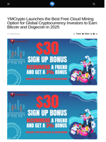 YMCrypto Launches the Best Free Cloud Mining Option for Global Cryptocurrency Investors to Earn Bitcoin and Dogecoin in 2025 - Visionary Financial