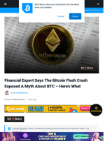 Financial Expert Says The Bitcoin Flash Crash Exposed A Myth About BTC - Here’s What | Bitcoinist.com