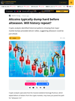 Analysts Predict Altcoin Rally After Weekend Market Crash