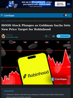 HOOD Stock Plunges as Goldman Sachs Sets New Price Target for Robinhood