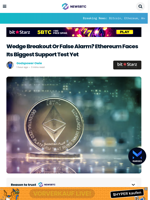 Wedge Breakout Or False Alarm? Ethereum Faces Its Biggest Support Test Yet