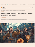 Bitcoin’s HODL level hits 2-year high: Are LTHs the key to BTC's next surge? - AMBCrypto
