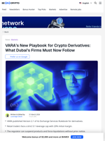 VARA Crypto Derivatives Rules Dubai Leverage Cap Explained