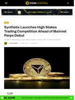 Synthetix Launches High Stakes Trading Competition Ahead of Mainnet Perps Debut