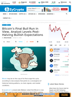 Bitcoin’s Final Bull Run in View, Analyst Levels Post-Halving Bullish Expectations ⋆ ZyCrypto