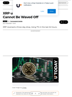 XRP up 7%, But $0.80 Price Level Cannot Be Waved Off - U.Today