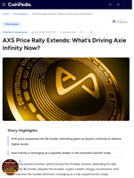AXS Price Rally Extends: What’s Driving Axie Infinity Now?