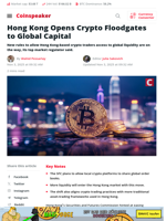 Hong Kong Opens Crypto Floodgates to Global Capital - Coinspeaker