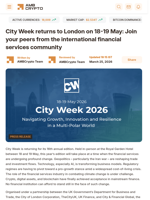 City Week returns to London on 18-19 May: Join your peers from the international financial services community - AMBCrypto