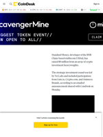 Stablecoin Developer Standard Money Raises $8M to Support Mainnet Rollout