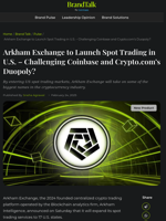 Arkham Exchange to Launch Spot Trading in 17 U.S. States