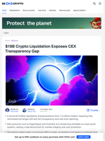 Crypto’s $19B Crash Redefines CEX Trust