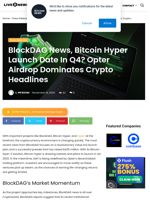 BlockDAG News, Bitcoin Hyper Launch Date In Q4? Opter Airdrop Dominates Crypto Headlines | Live Bitcoin News