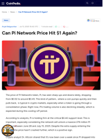 Can Pi Network Price Hit $1 Again?