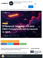 Pi Network V21, PiRC1 Upgrade Launches April 2026