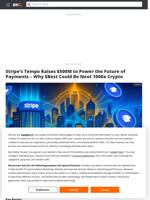Stripe’s Tempo Raises $500M to Power the Future of Payments – Why $Best Could Be Next 1000x Crypto