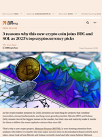 3 reasons why this new crypto coin joins BTC and SOL as 2025’s top cryptocurrency picks - AMBCrypto
