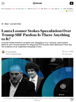 Laura Loomer Stokes Speculation Over Trump SBF Pardon: Is There Anything to It? - Decrypt