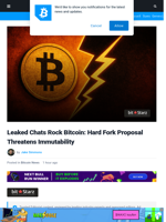 Bitcoin Rocked: Hard Fork Plan Threatens Core Principle