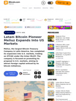 Latam Bitcoin Pioneer Meliuz Expands Into US Markets – Crypto News Bitcoin News