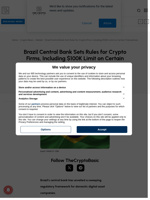 Brazil Central Bank Sets Rules for Crypto Firms, Including $100K Limit on Certain Transactions